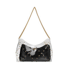 BAG MINI BOLSA PVC NERO, Primadonna, 215124654PVNEROUNI, 001a