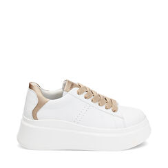 Sneakers bianco-oro, Primadonna, 242800720EPBIOR036, 001a