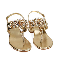 ZAPATOS SANDALIA LAMINADO OROG, 214946605LMOROG038, 002a