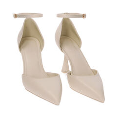 Décolleté Open Shank panna, tacco 8 cm, Primadonna, 234934819EPPANN035, 002a