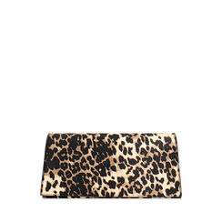 Pochette donna leopard in raso, Primadonna, 255126220RSLEOPUNI, 001a