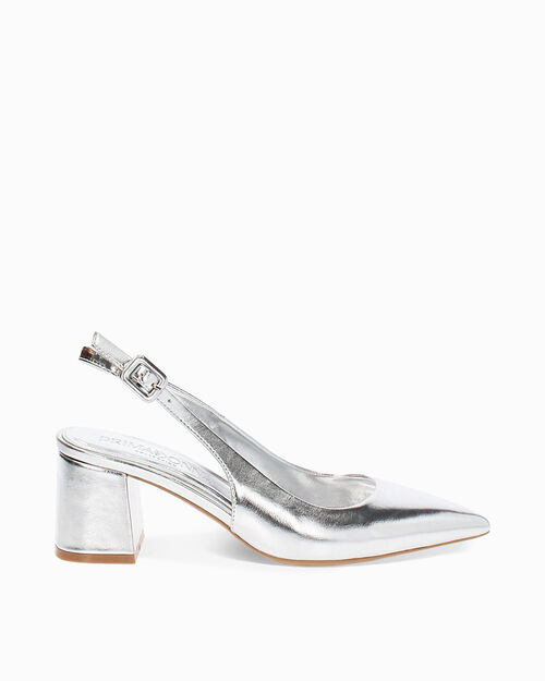 WOMEN SHOES CHANEL LAMINATED ARGE, SILVER