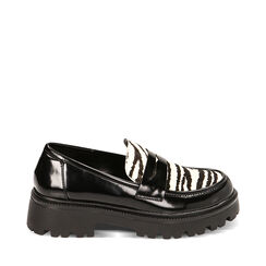 Mocassini zebra in cavallino, Primadonna, 224954351CVZEBR035, 001a