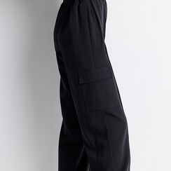 Pantaloni neri in tessuto, Primadonna, 22C923012TSNEROM, 004 preview