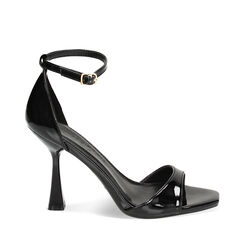 Sandales à talons noirs en vernis, Primadonna, 234961217VENERO038, 001a