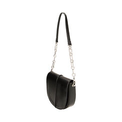 Borsa a tracolla nera mezzaluna, Primadonna, 225125056EPNEROUNI, 002 preview