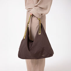 Bolso de hombro oscuro con bolsillos, Primadonna, 27C303007TSMOROUNI, 002a