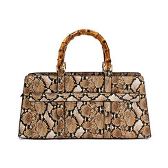 Sac à main femme marron en python, Primadonna, 25M740312PTMARRUNI, 004 preview