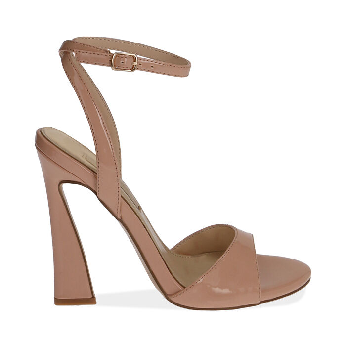 Sandali nude in vernice, tacco 11,5 cm | Primadonna Collection