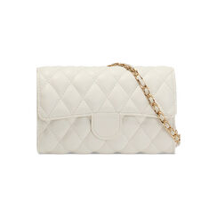 Mini bolso blanco con doble bolsillo, Bolsos, 275700603EPBIANUNI, 001 preview