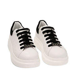 Sneakers bianco/nero, Primadonna, 222866075EPBINE035, 002a