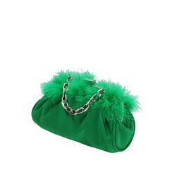 Bolso bandolera verde con plumas, Primadonna, 205124500LYVERDUNI, 002a