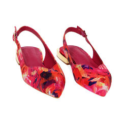 Ballerine slingback multicolor in raso, Primadonna, 234946666RSMUFU035, 002 preview