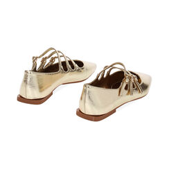 Ballerine multi-cinturino oro laminato, Primadonna, 234929505LMOROG035, 003 preview