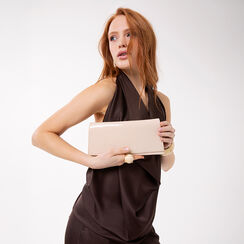 Bolso de mano beige con bandolera removible, Primadonna, 275126220VEBEIGUNI, 002a