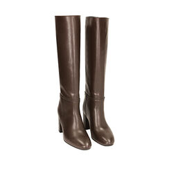 WOMEN SHOES BOOTS LEATHER MORO, Primadonna, 22A540701PEMORO035, 002a