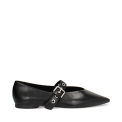 Ballerines femme noires à pointe, Primadonna, 25P814606EPNERO035, 001a