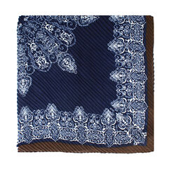 Pashmina bleu foncé en tissu doux, Primadonna, 26B483518TSBLMOUNI, 001a