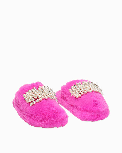 Pantoufles fuchsia chics, FUCHSIA