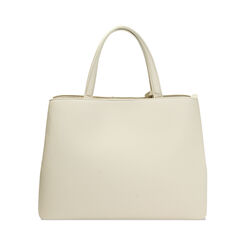 Bolso de mano crema con bandolera removible, Bolsos, 275701419EPPANNUNI, 004 preview