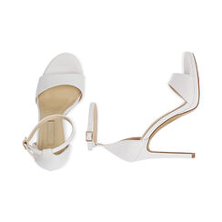 Sandali bianchi, tacco 11,5 cm, SPECIAL SALES, 172133410EPBIAN038, 003 preview