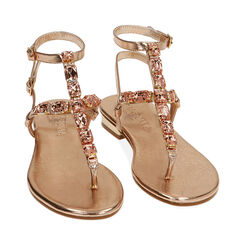 Sandali infradito rosa oro, Primadonna, 214909931LMRAOR037, 002 preview