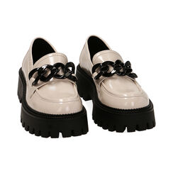 Mocassini panna in naplak, Primadonna, 227528920NPPANN035, 002 preview