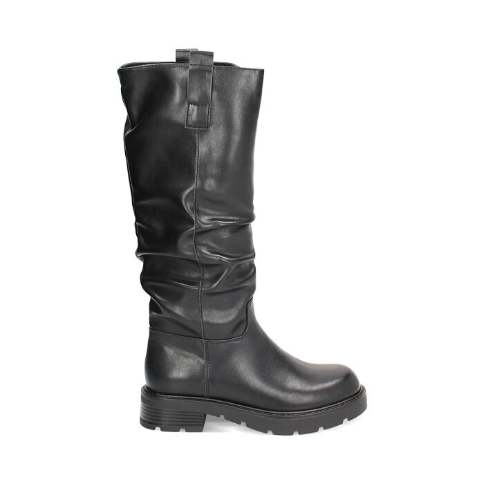Botte noire avec talon large chic, Primadonna, 240631707EPNERO041