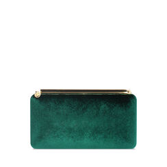 Pochette verte en velours, 245109999VLVERDUNI, 001a
