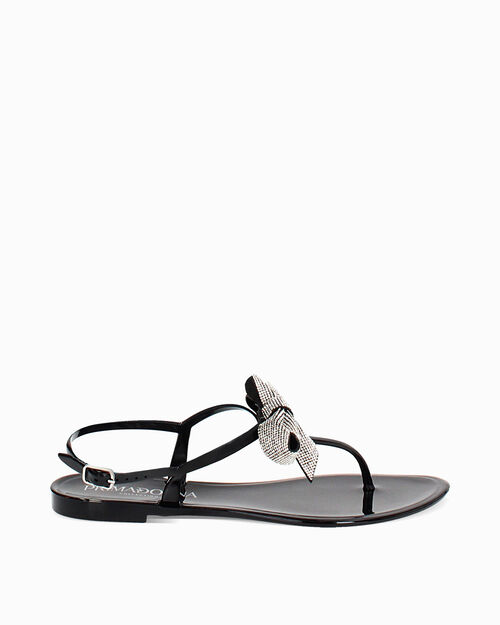 Sandali mare donna neri in PVC, BLACK