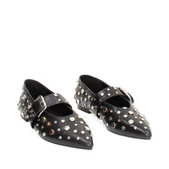 Ballerines noires cloutées, 244925821EPNERO036, 002a