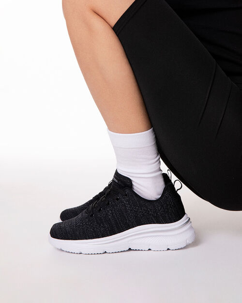 Sneakers running nere, BLACK