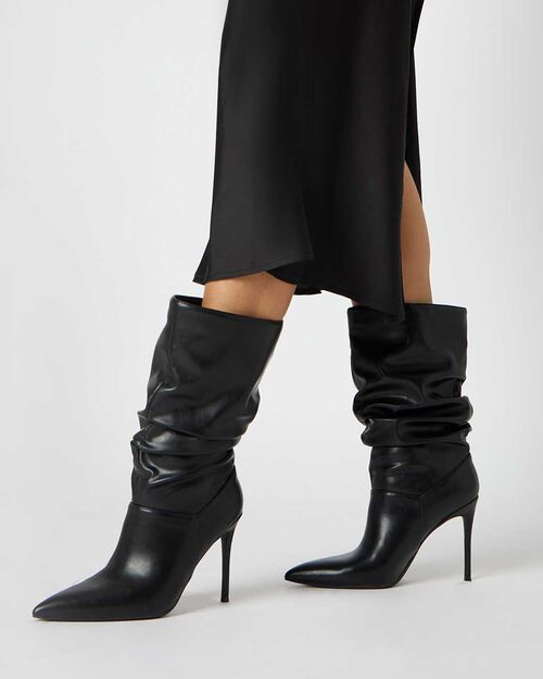 WOMEN SHOES DEMI-BOOT SYNTHETIC NERO, BLACK