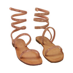 Sandali nude con strass, Primadonna, 214986601MFNUDE039, 002 preview
