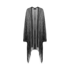 Poncho donna nero argento in tessuto laminato, Primadonna, 25B450208TSNEARUNI, 003 preview