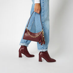 Mini bag bordeaux con ciondoli, Primadonna, 26D519928EPBORDUNI, 002 preview