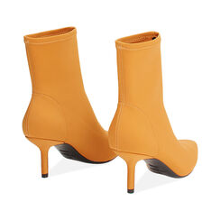 Tronchetti ocra elasticizzati con tacco da 7 cm, Primadonna, 264972601LYOCRA036, 004 preview