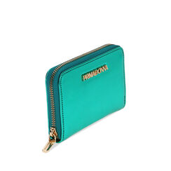 Portafogli verde laminato, Primadonna, 215122516LMVERDUNI, 002a