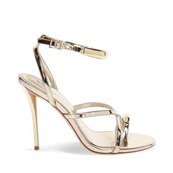 Sandales dor&eacute;es avec talon de 10,5 cm, Primadonna, 272149301SPOROG035, 001a