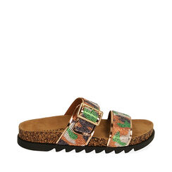 Ciabatte camouflage con strass, 194701113ETMILI036, 001a