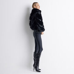 Cappotto nero collo alto, Primadonna, 226526133FUNEROM, 005 preview