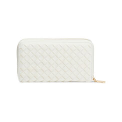 Portefeuille femme blanc tressé, Primadonna, 255700503EIBIANUNI, 003 preview