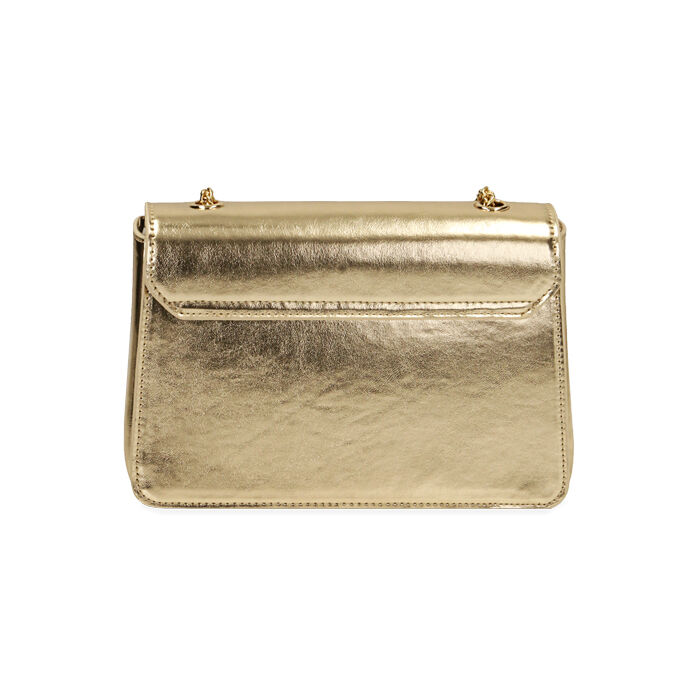 Borsa a tracolla donna oro laminato | Primadonna Collection