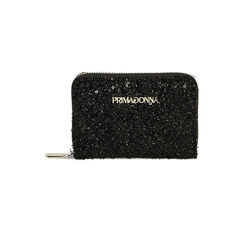 Portafogli con paillettes nere, Primadonna, 225122516PLNEROUNI, 001 preview