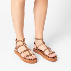 Sandalias planas mujer marrones, Primadonna, 254959301EPMARR035, 002 preview