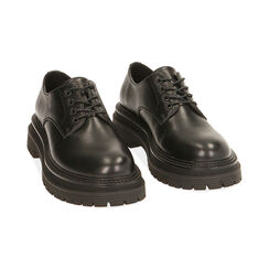Chaussures à lacets noires , Soldés, 180611212EPNERO036, 002 preview