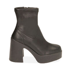 Bottines noires, talon 10,5 cm , 20F999001EPNERO037, 001a
