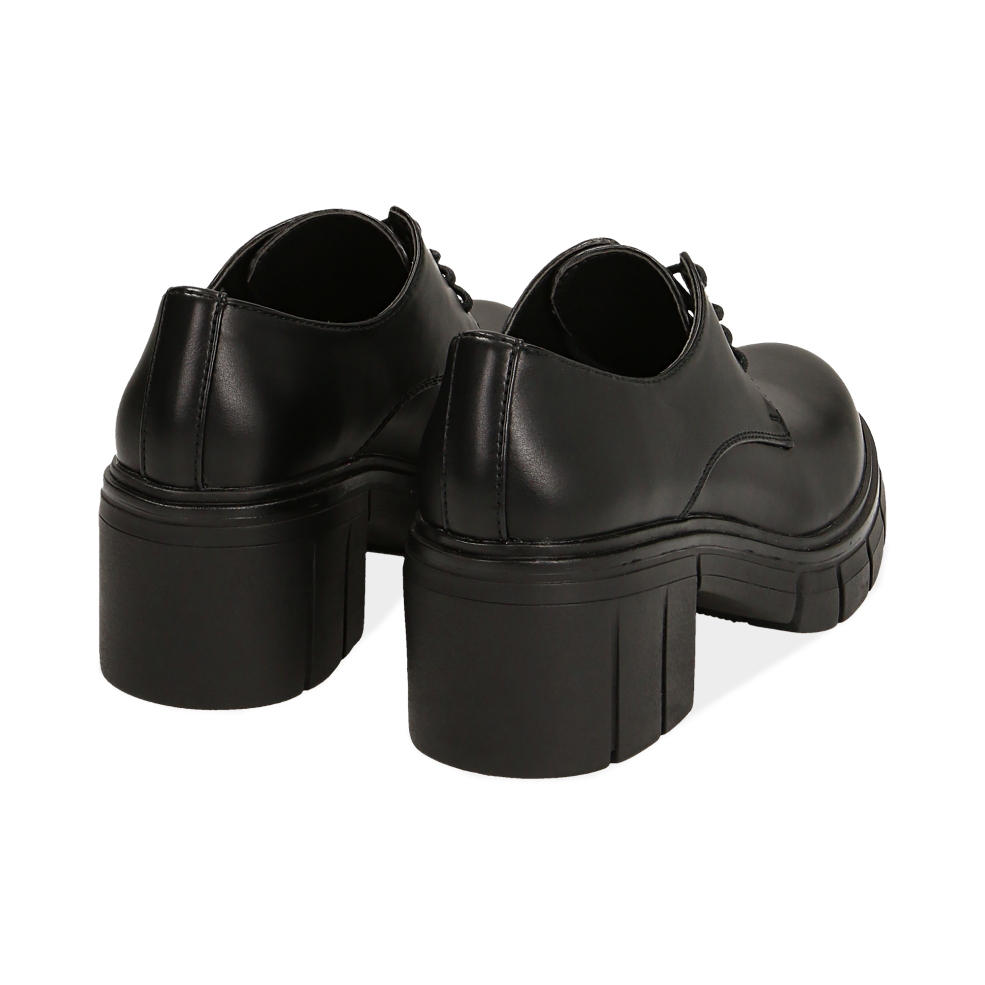 Stringate nere, tacco 5 cm | Primadonna Collection