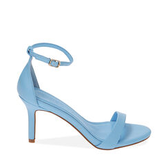Sandali celesti, tacco 8,5 cm, Primadonna, 214961505EPCELE036, 001a