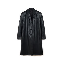Gabardina negra de diseño moderno y envolvente, Primadonna, 266541204EPNEROL, 001a